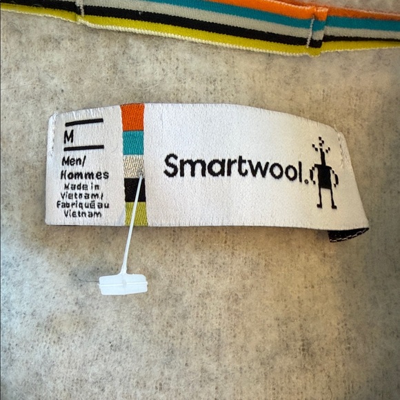 Smartwool Men's Hudson Trail Fleece Vest Size M Light Grey Heather Wool Blend - Picture 7 of 10